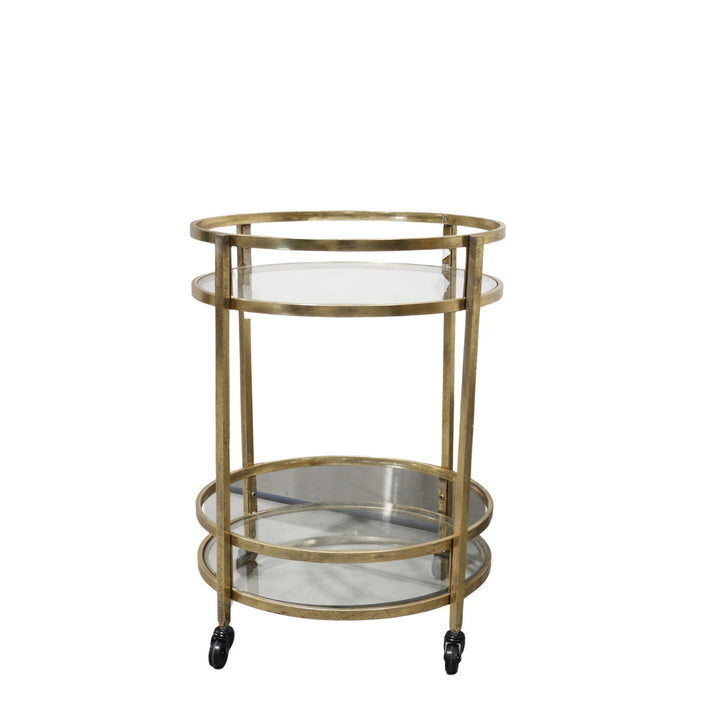 Novo Drinks Trolley Gold - Destination Interiors