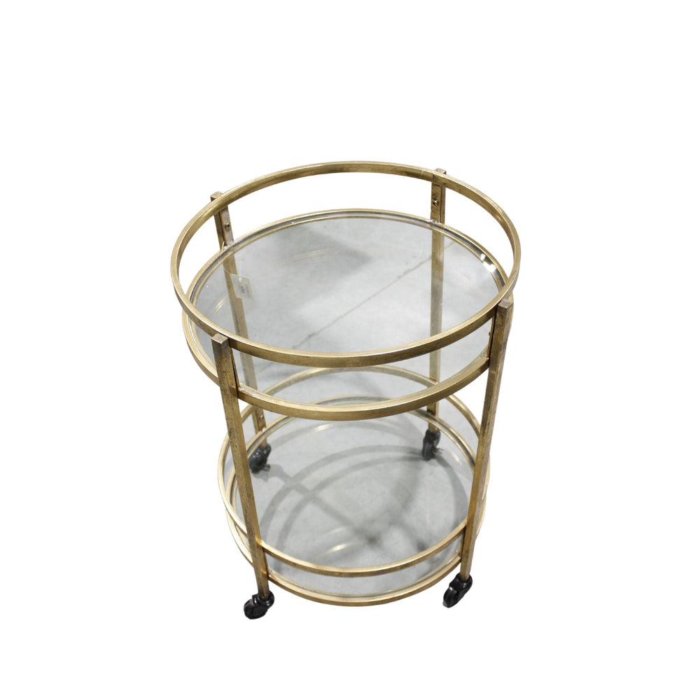Novo Drinks Trolley Gold - Destination Interiors