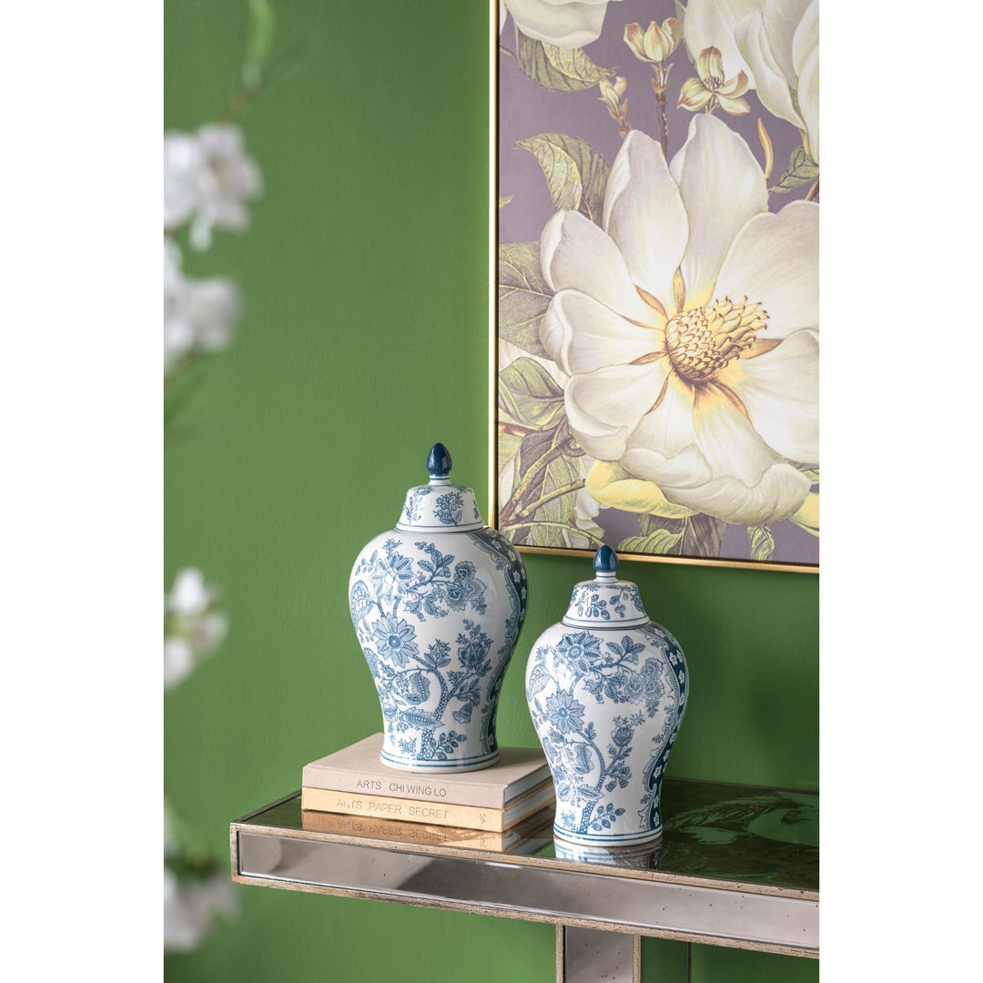 Porcelain Blue & White Ginger Jar Large - Destination Interiors