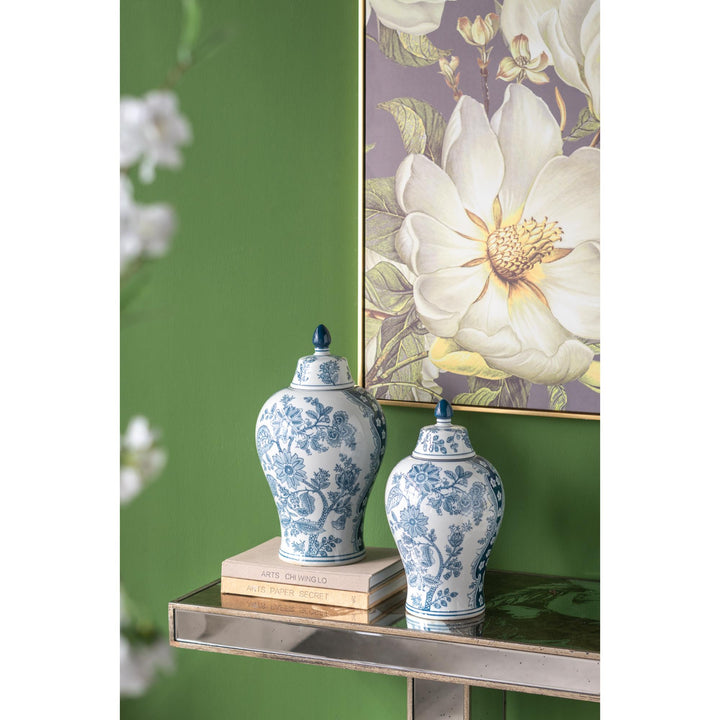 Porcelain Blue & White Ginger Jar Large - Destination Interiors