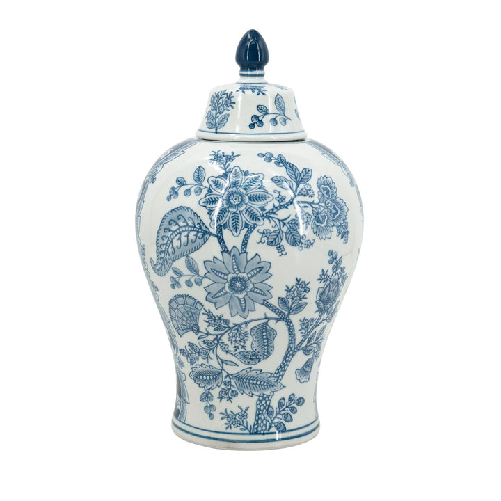Porcelain Blue & White Ginger Jar Large - Destination Interiors