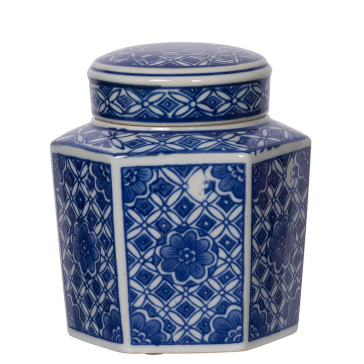 Porcelain Blue & White Jars Set of 3 - Destination Interiors