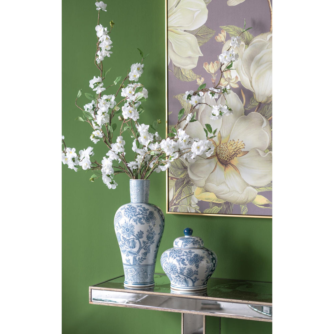 Porcelain Blue & White Lidded Jar - Destination Interiors