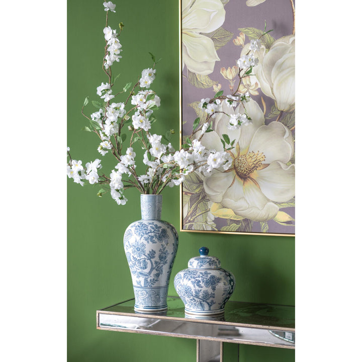 Porcelain Blue & White Lidded Jar - Destination Interiors