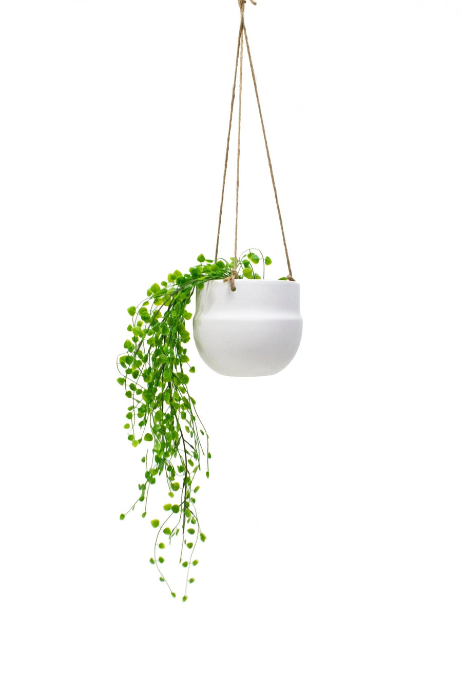 Porcelain Hanging Pot White - Destination Interiors