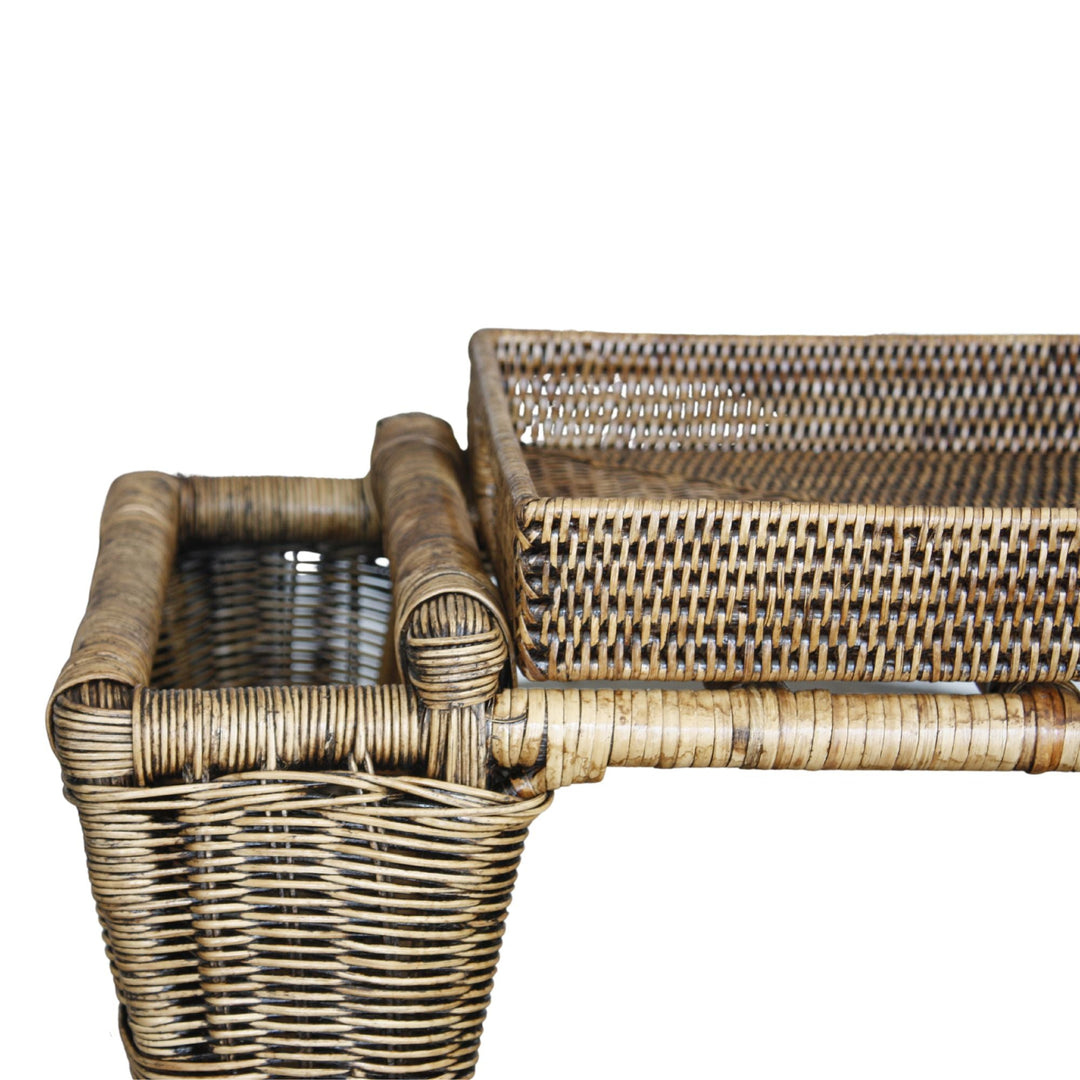 Rattan Breakfast Tray Table Large - Destination Interiors