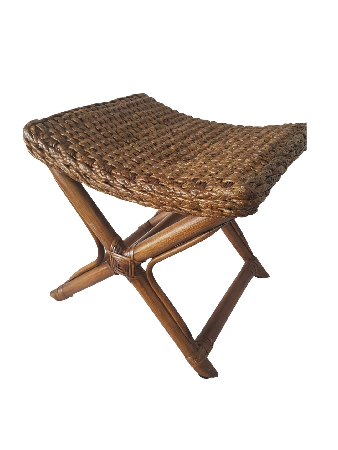 Rattan Colonial X Stool - Destination Interiors