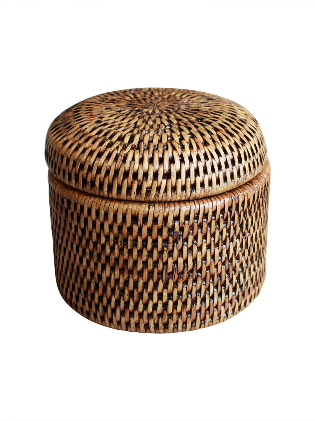 Rattan Condiment Storage Jar with Lid - Destination Interiors