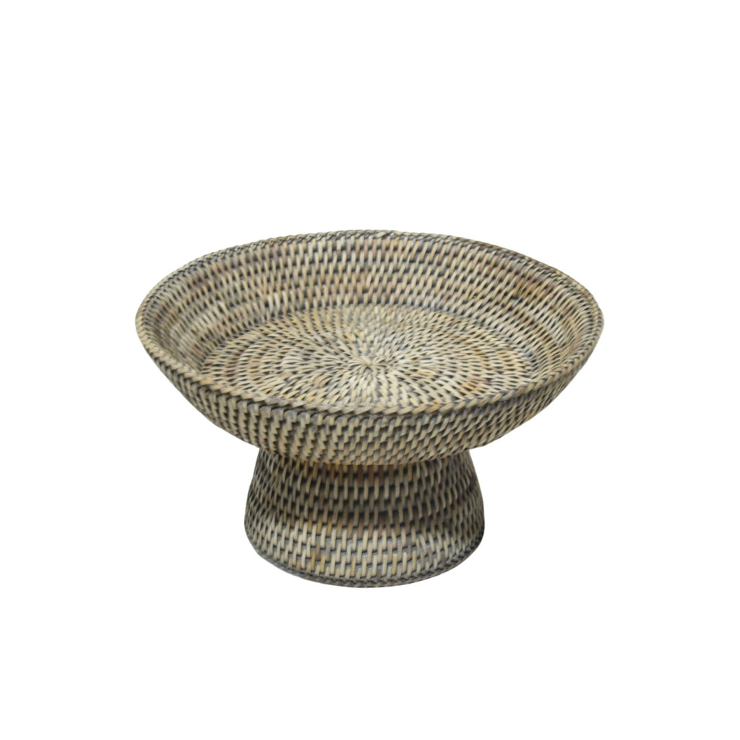 Rattan Fruit Stand Autumn Grey - Destination Interiors
