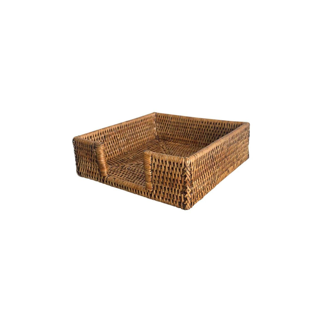 Rattan Napkin Holder Brown - Destination Interiors