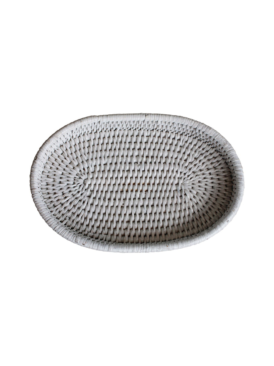 Rattan Oval Tray - Destination Interiors