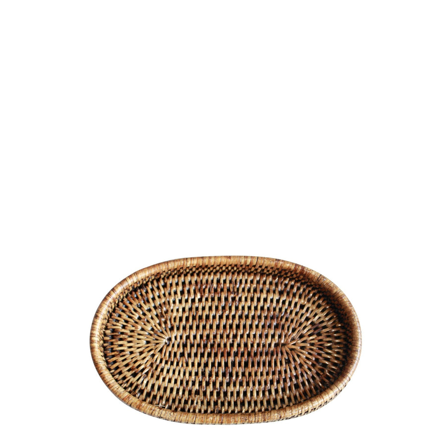 Rattan Oval Tray SML - Destination Interiors