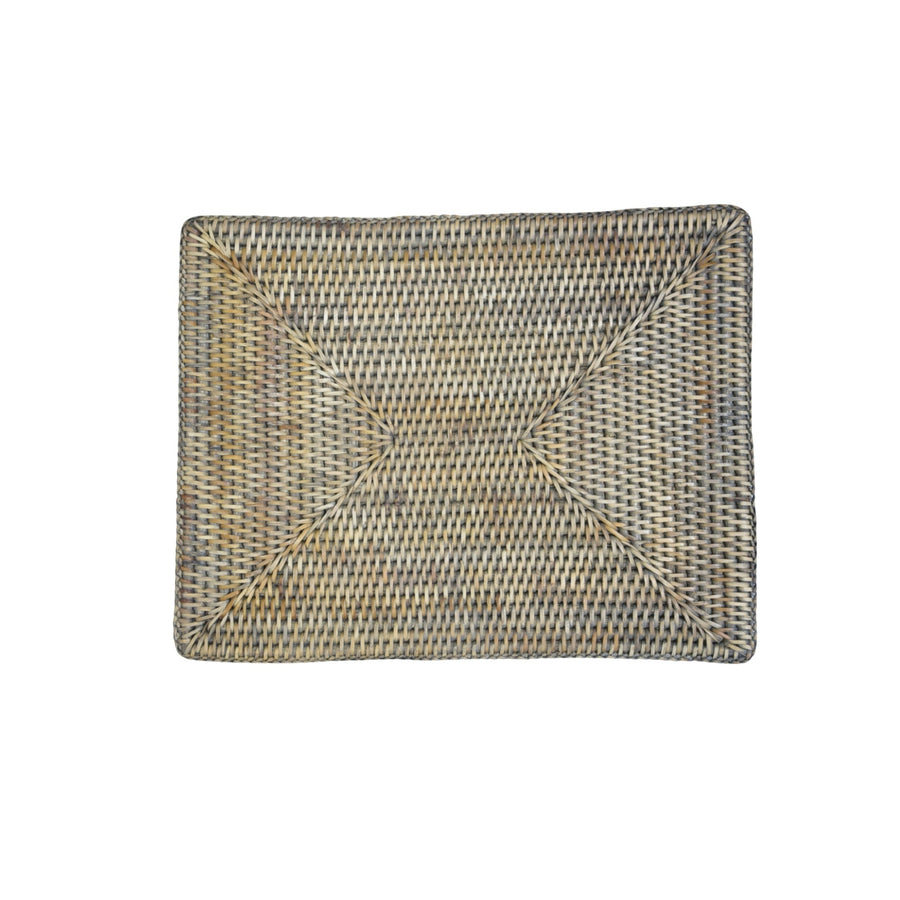 Rattan Rectangle Placemat Autumn Grey - Destination Interiors