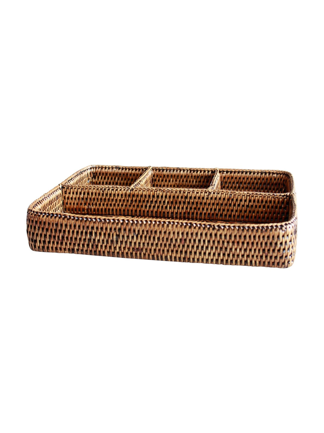 Rattan Tea Bag & Accessories Holder - Destination Interiors