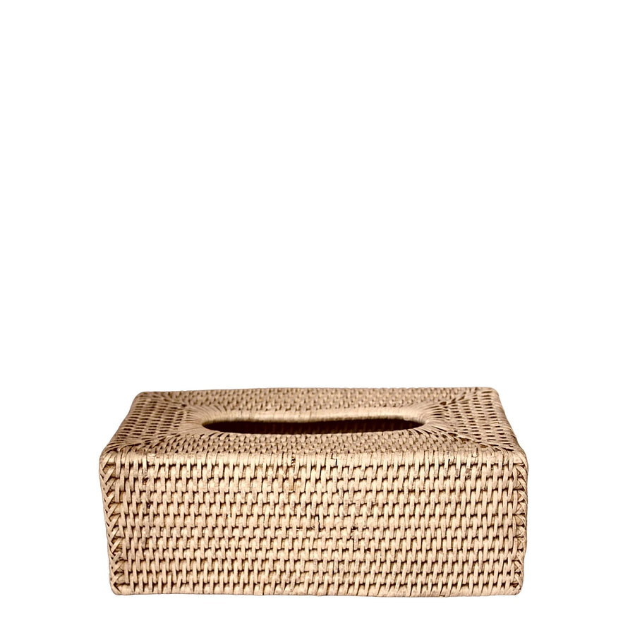 Rectangle Tissue Box Cover Natural - Destination Interiors