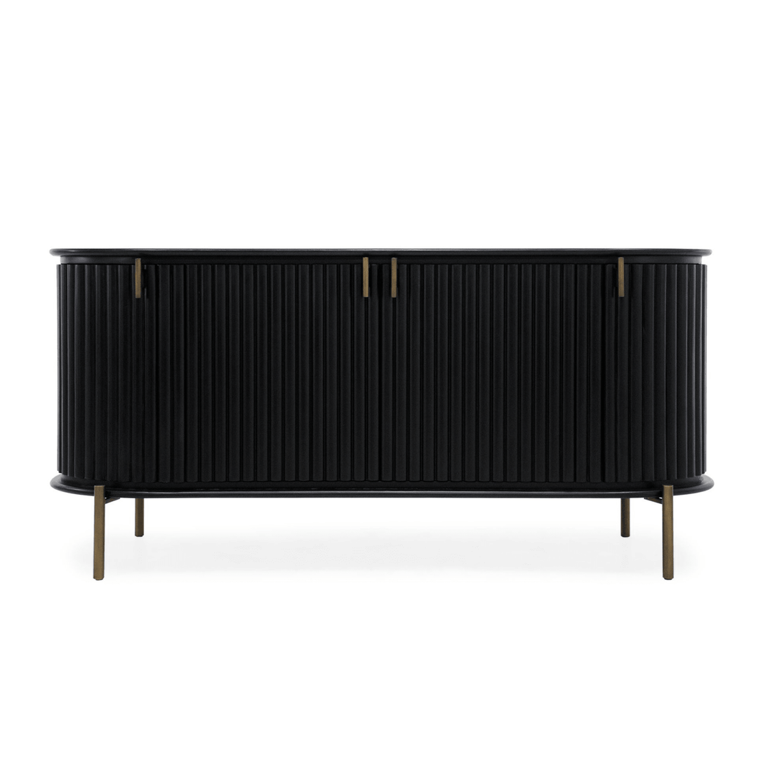 Regency Buffet Curved Black - Destination Interiors
