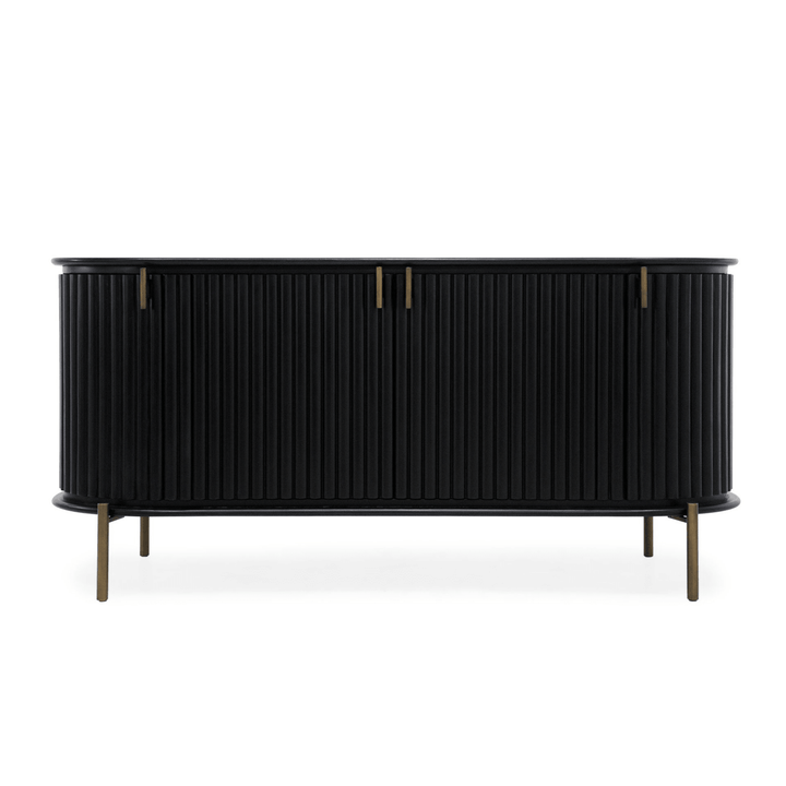Regency Buffet Curved Black - Destination Interiors
