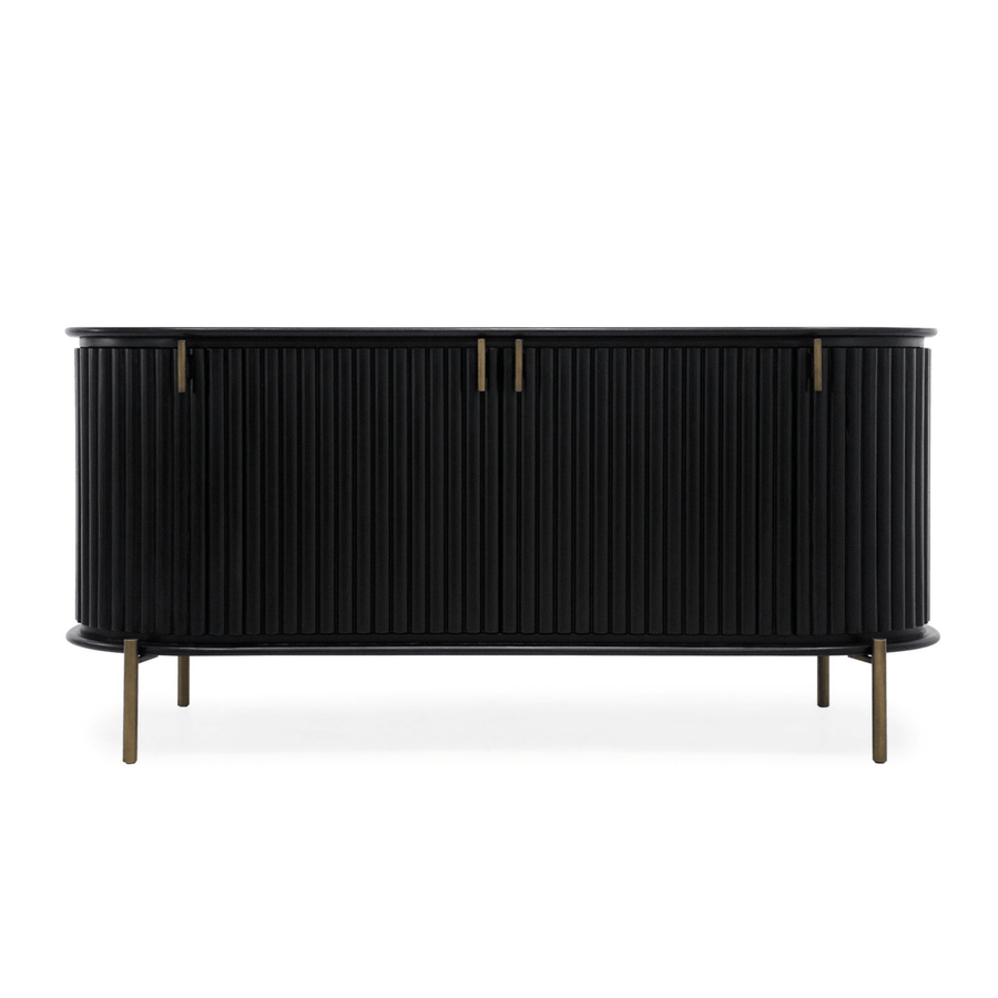 Regency Buffet Curved Black - Destination Interiors