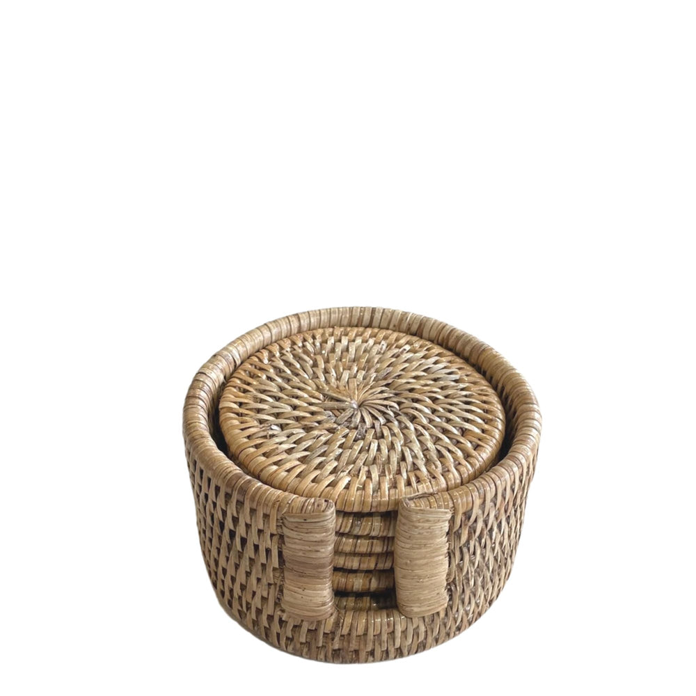 Round Coaster Set Natural - Destination Interiors