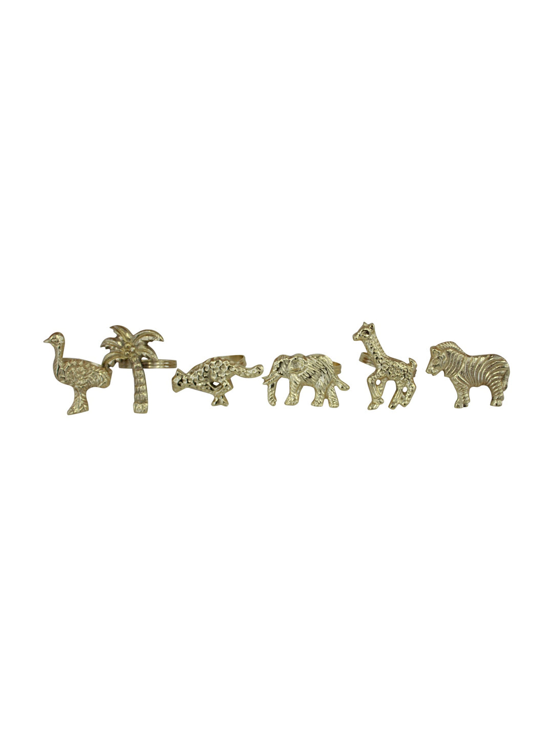 Safari Napkin Rings set/6 - Destination Interiors