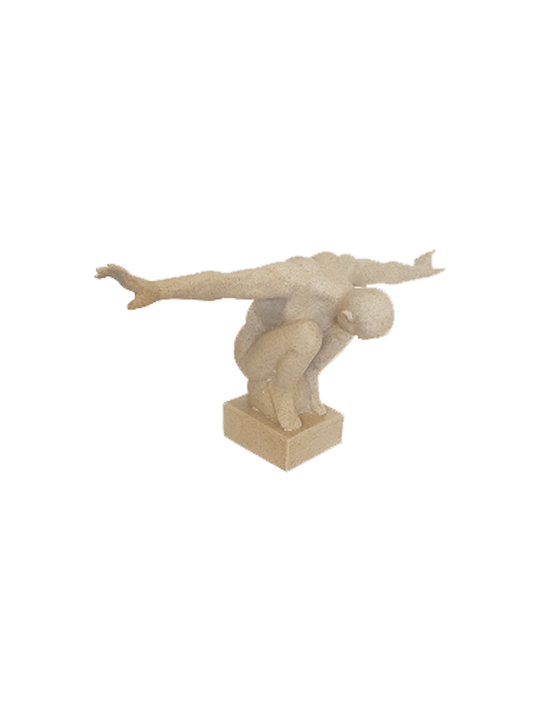 Sandstone Figurine The Diver - Destination Interiors