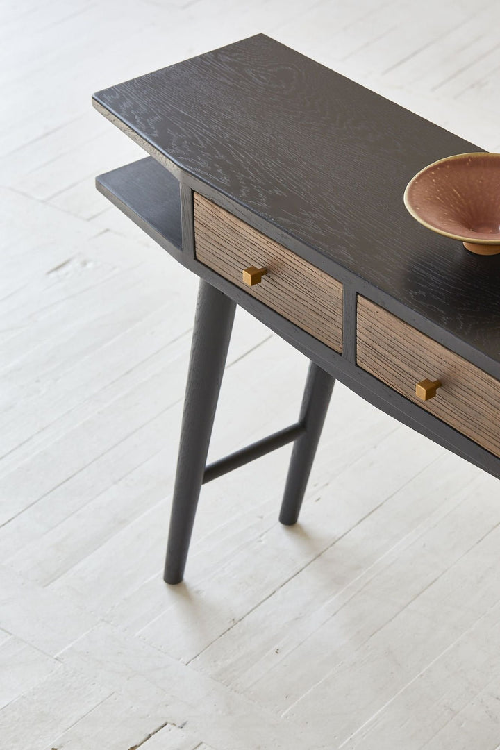 Santos Console Table Oak & Recycled Elm - Destination Interiors