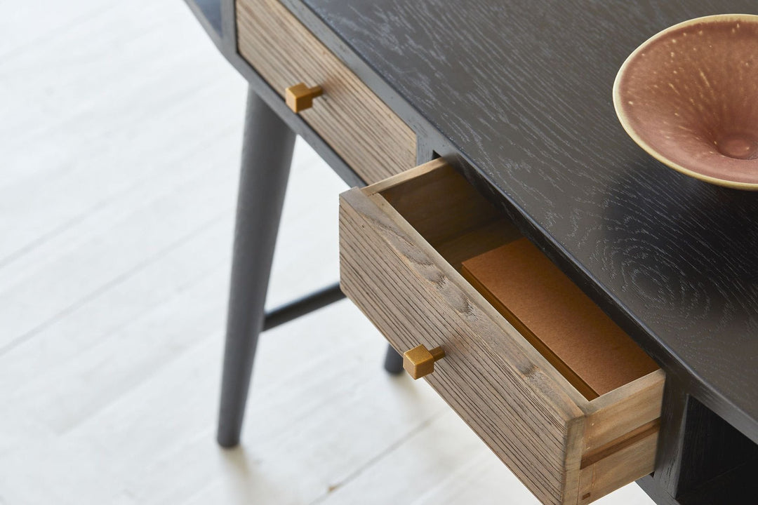 Santos Console Table Oak & Recycled Elm - Destination Interiors