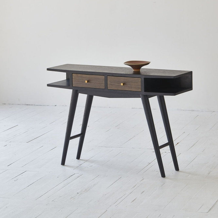 Santos Console Table Oak & Recycled Elm - Destination Interiors