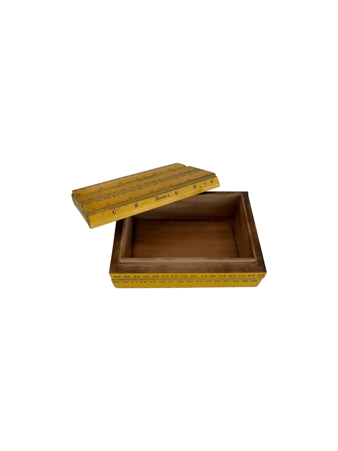 Scale Ruler Decorative Box Yellow - Destination Interiors