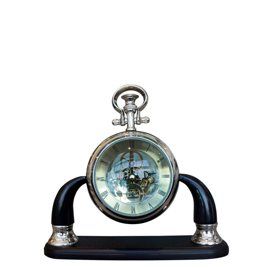 See Thru Table Clock On Base - Destination Interiors