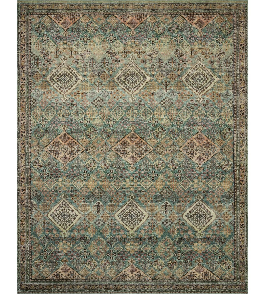 Sinclair Collection Turquoise Multi Magnolia Home x Loloi 229cm x 289cm - Destination Interiors