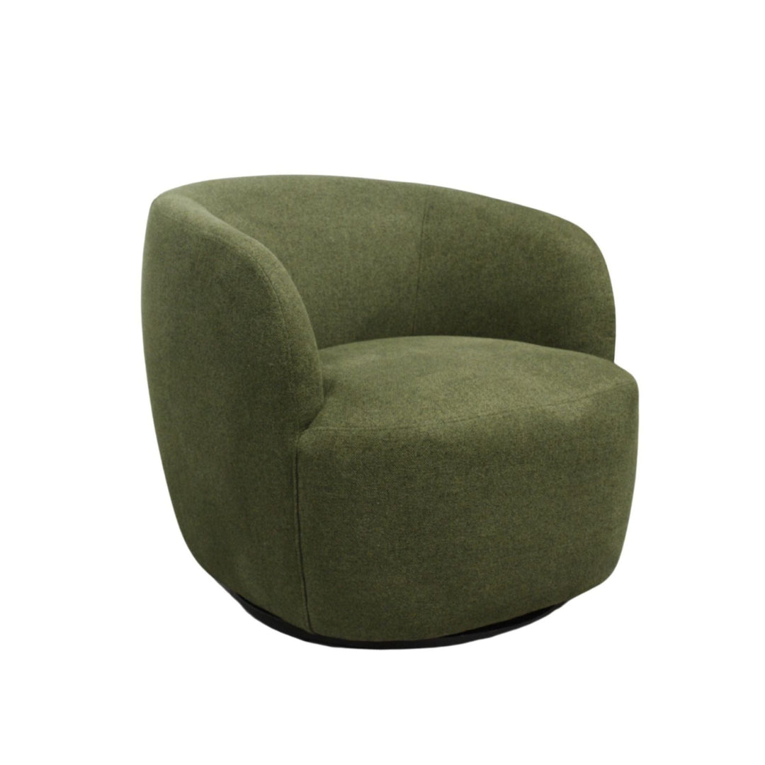 Spinova Swivel Chair Green - Destination Interiors