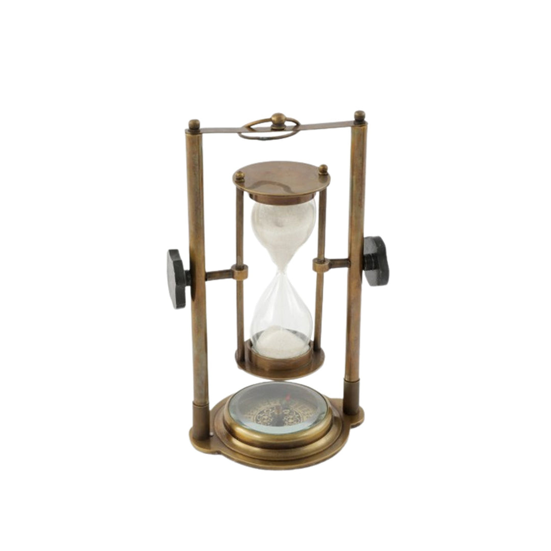 TEMPO REVOLVING SAND TIMER W. BASE CLOCK - Destination Interiors