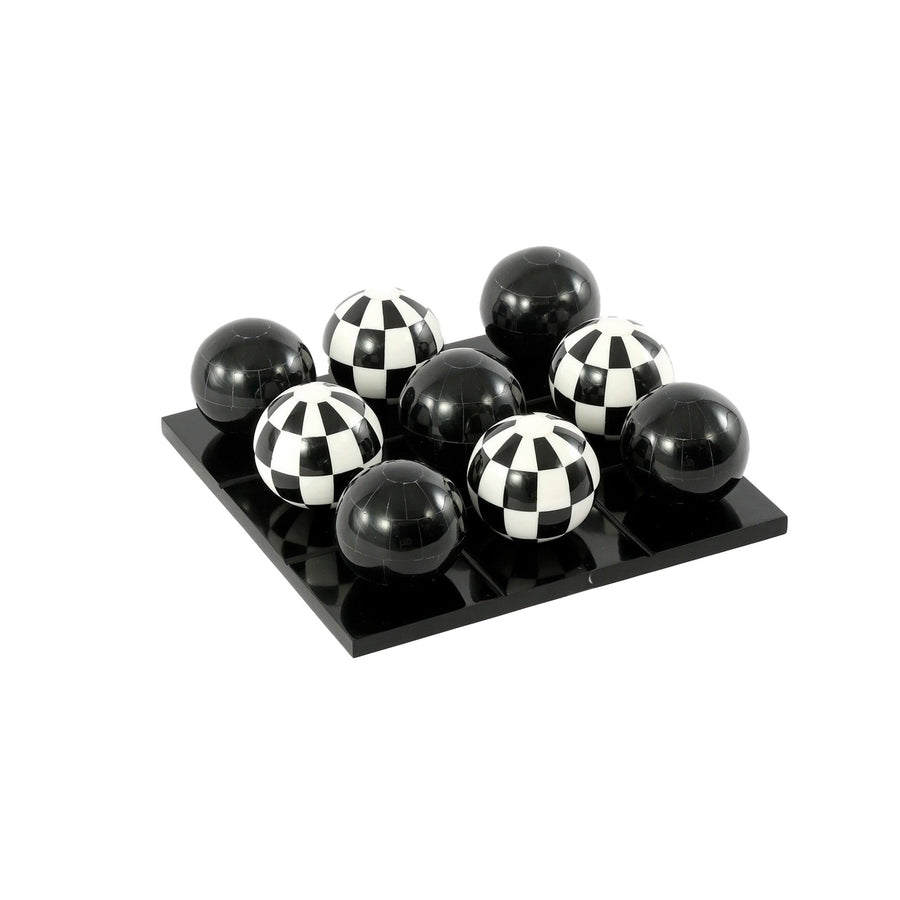 TIC TAC TOE SET BLACK & WHITE - Destination Interiors