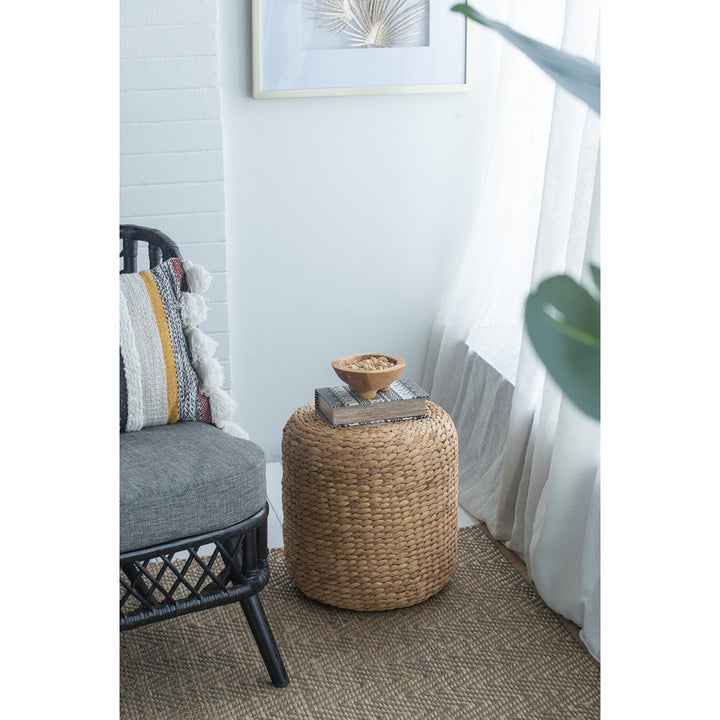TISSAGE WATER HYACINTH POUFFE - PRE ORDER FOR LATE JULY DELIVERY - Destination Interiors