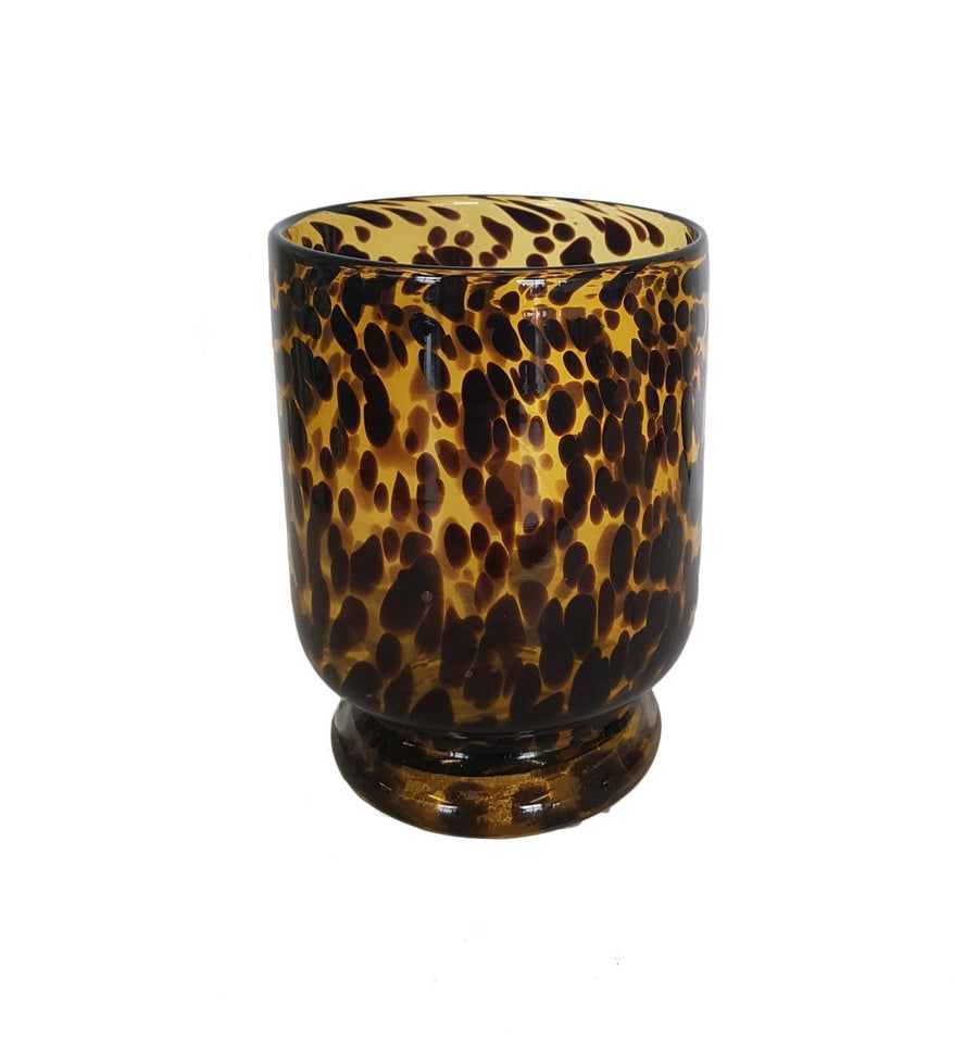 Tortoiseshell Hurricane Vase - Medium - Destination Interiors