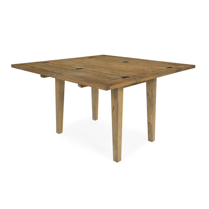 Toulouse Fold Up Square Table Smokehouse Rustic Light - Destination Interiors