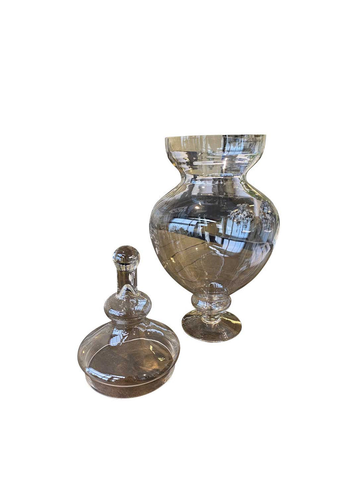 Urn Shape Glass Jar with Lid - Destination Interiors