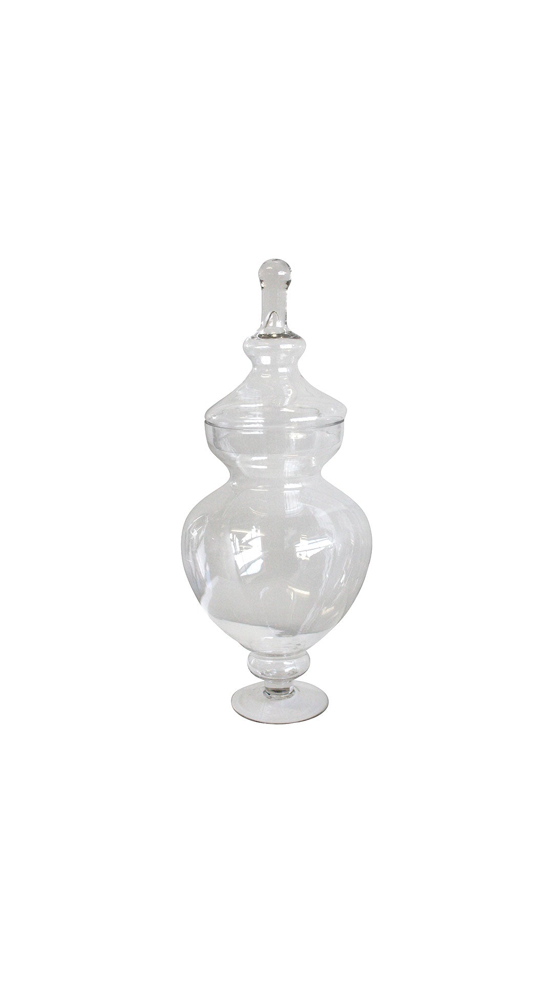 Urn Shape Glass Jar with Lid - Destination Interiors