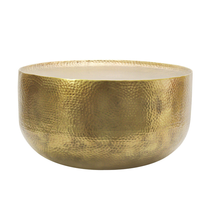 VIENNA ALUMINUM COFFEE TABLE GOLD - Destination Interiors