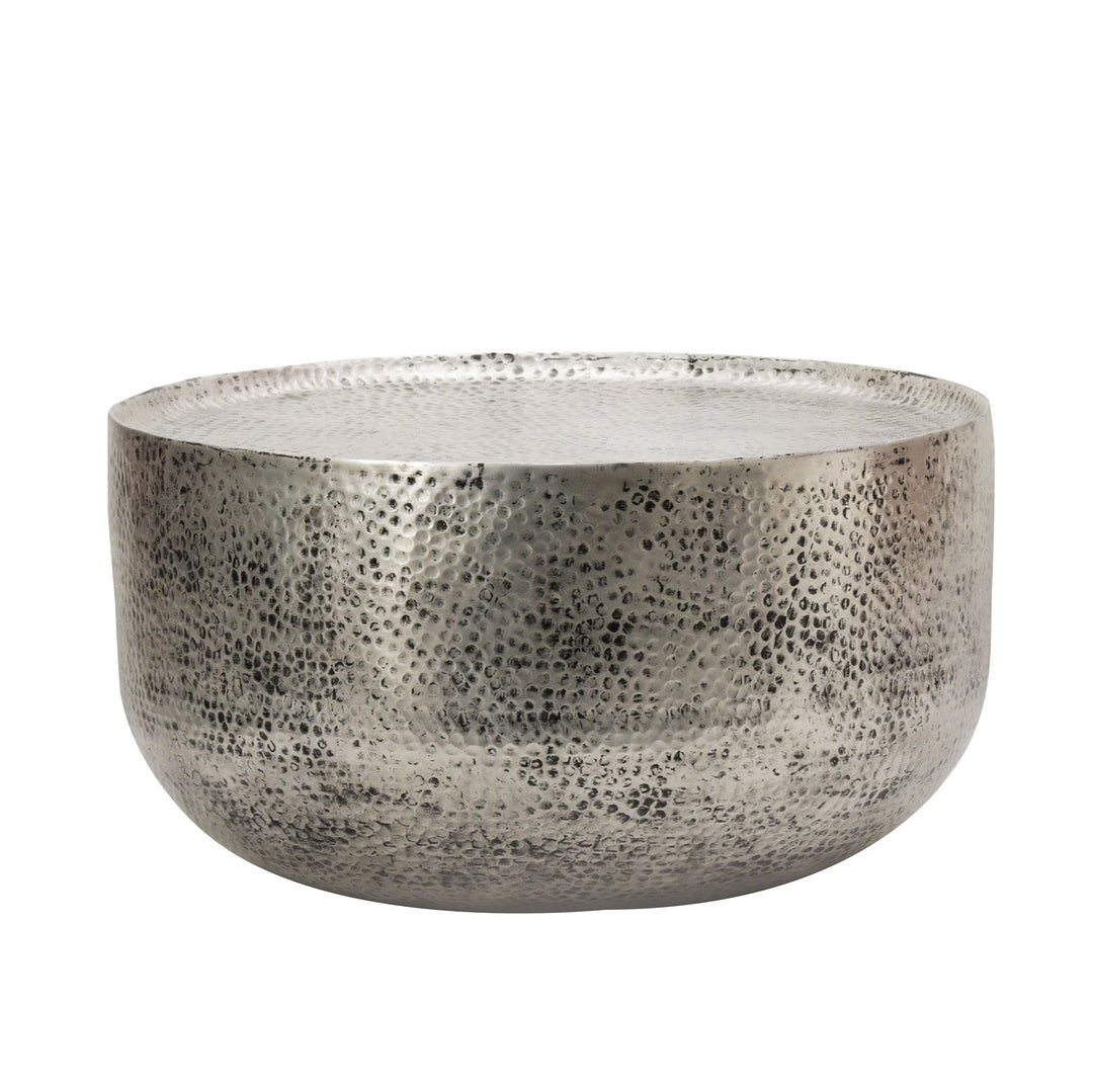 VIENNA ALUMINUM COFFEE TABLE SILVER - Destination Interiors