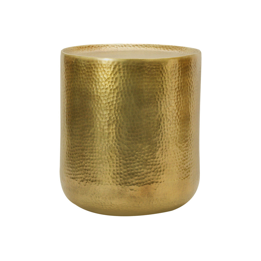 VIENNA ALUMINUM SIDE TABLE GOLD - Destination Interiors