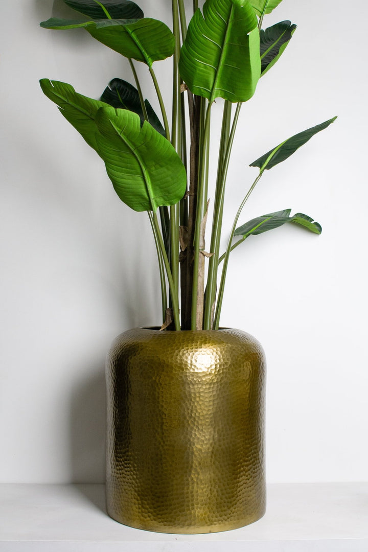 VIENNA ALUMINUM SIDE TABLE GOLD - Destination Interiors