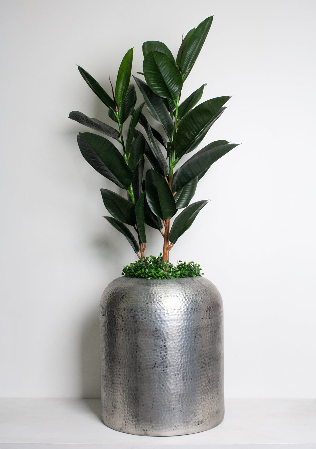 VIENNA ALUMINUM SIDE TABLE SILVER - Destination Interiors