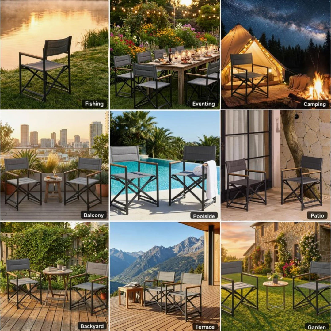 XETA OUTDOOR DIRECTORS CHAIR - Destination Interiors
